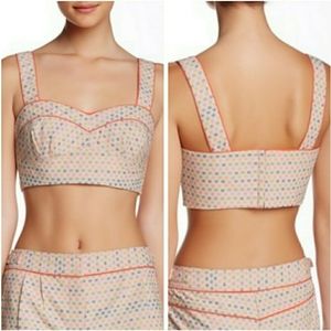 Trina Turk Evelina Bustier Crop Top